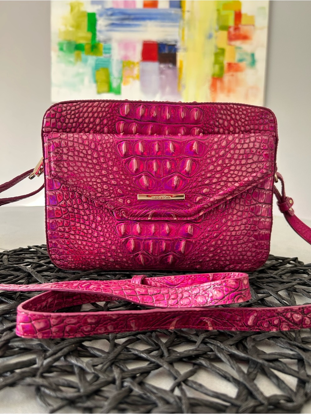 Brahmin Shea Pink Potion Melbourne Crossbody